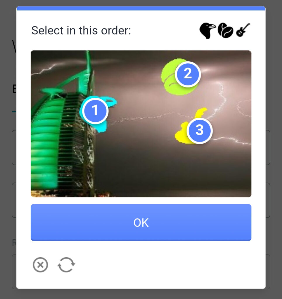 Select in this order