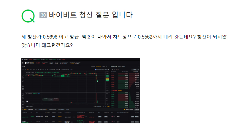 바이비트 청산가 10초 완벽 이해 | 거래소 가격이 아닌 Makr Price 4 바이비트 청산가 도달했는데 청산 안됨