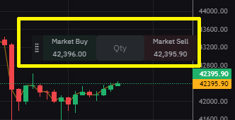 바이비트 Market buy sell
