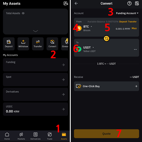 바이비트 USDT 테더 전환 변경 방법 2가지 및 교환 수수료 6 바이비트 테더 전환