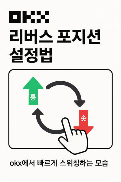 OKX 리버스 포지션 설정법|롱 숏 반전 자동 진입 완벽 가이드 2 OKX 리버스 포지션 설정법 이미지로 롱과 숏이 변환되는 이미지