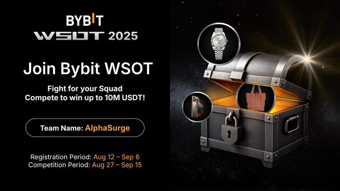 BYBIT WSOT 2025 바이비트 대회 참가 안내 – 총상금 1,000만 USDT와 롤렉스·세계여행권 경품